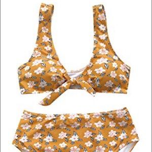 Cupshe Little Daisy high-waisted bikini